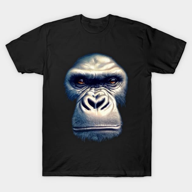 Gorilla Face Cut-out T-Shirt by PNPTees